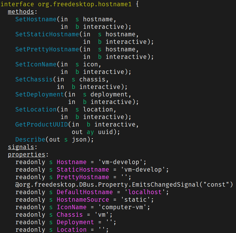 org.freedesktop.hostname1